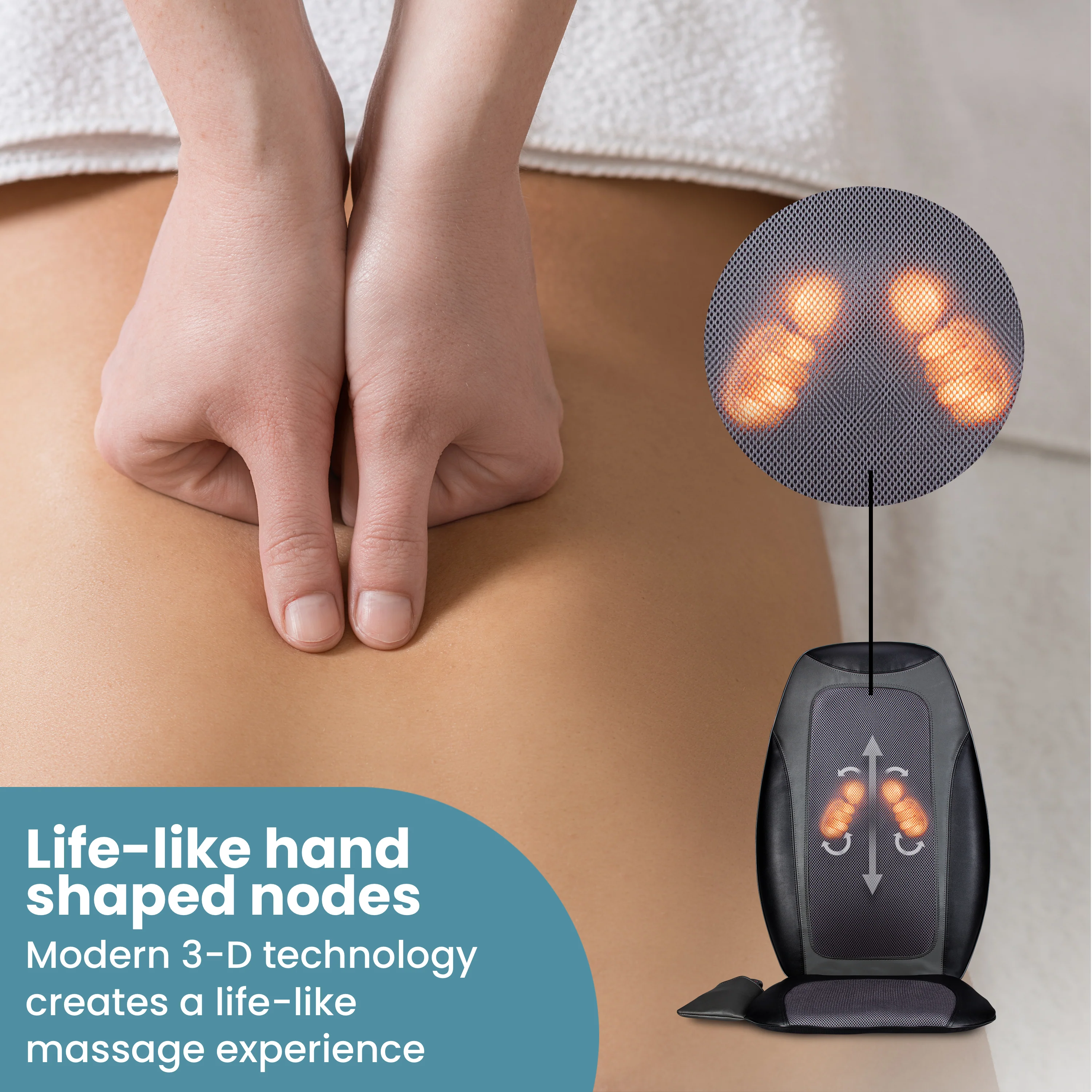 Make Lemonade 3-D Hands Back Massager - Image 5
