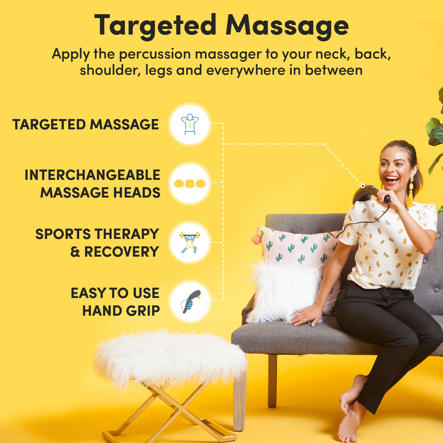 Make Lemonade Percussion Handheld Massager - Image 2