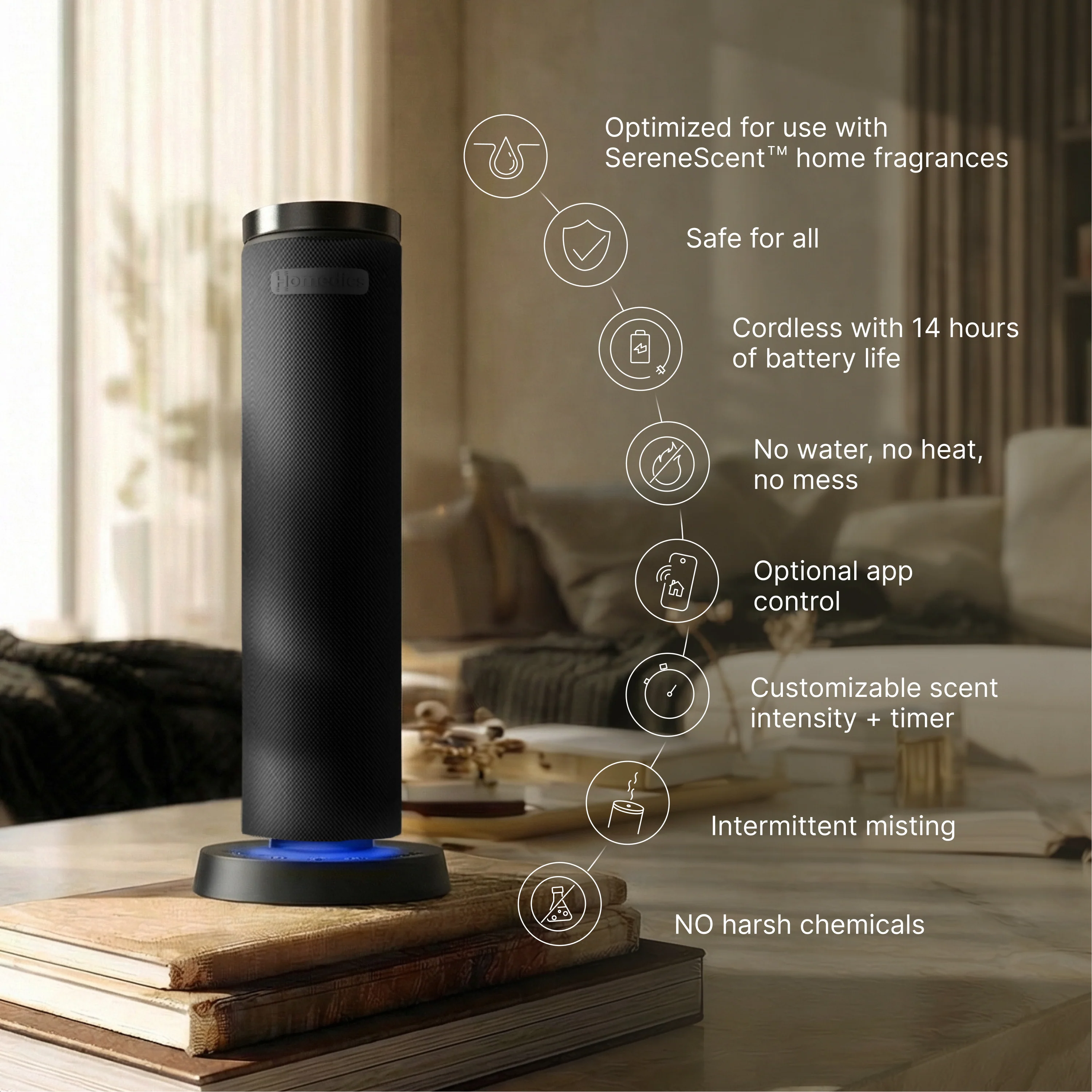SereneScent™ Waterless Rechargeable 120 ml Diffuser - Image 13
