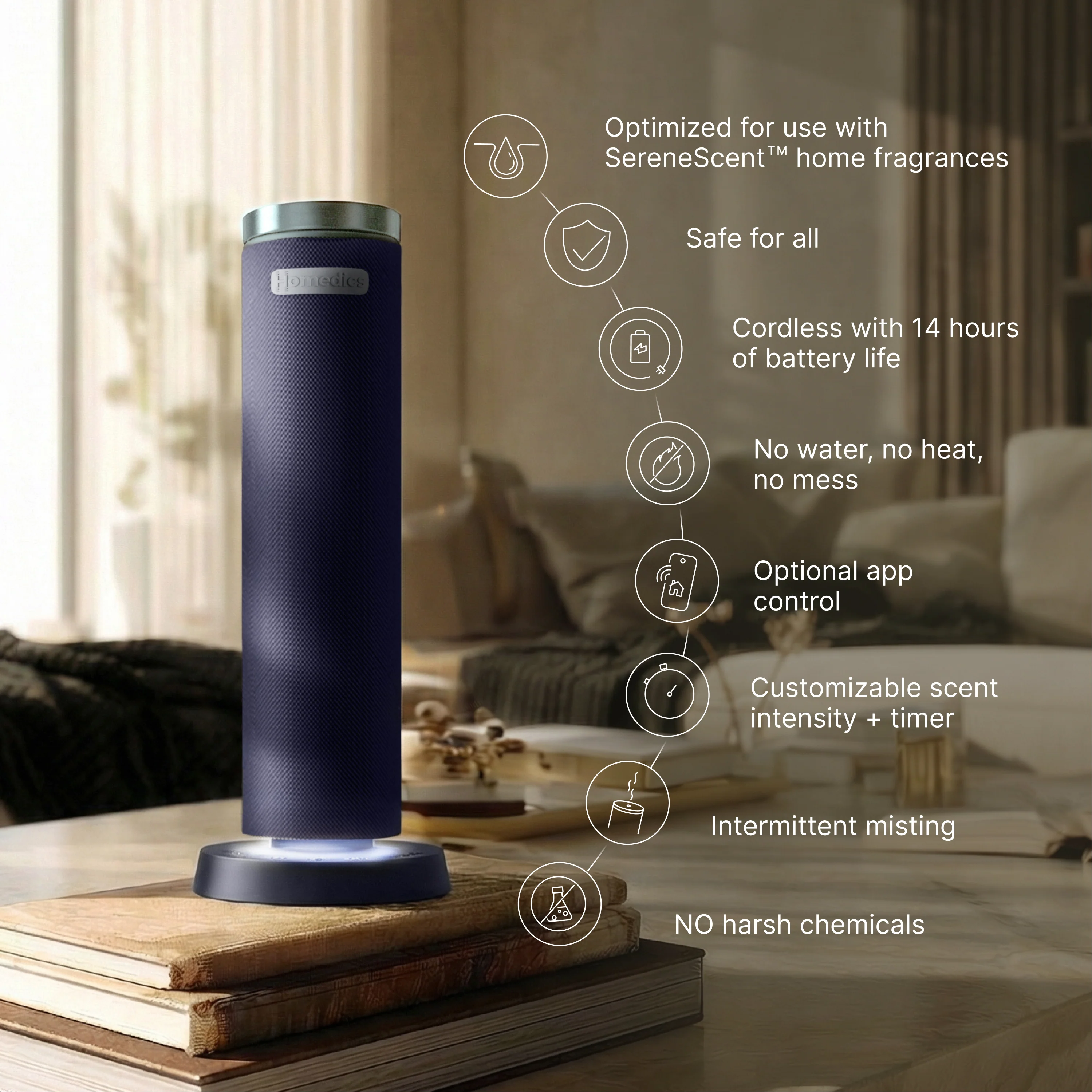 SereneScent™ Waterless Rechargeable 120 ml Diffuser - Image 23